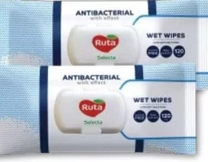 RUTA SELECTA влажные салфетки, в ассортименте, 120 шт.
