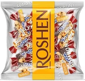 Roshen Цукерки Krock з арахісом, 200 г
