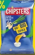 Flint Chipster’s Чипси із сиром або сметаною та зеленню, 160 г