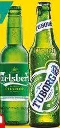 Carlsberg / Tuborg Green Світле пиво, 0,45/0,5 л; 15,95 MDL/шт від 2 шт; 1 шт 25,95 MDL