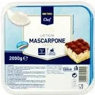 METRO Chef Mascarpone 40%, 2 kg; la 1–3 buc.; cu card METRO