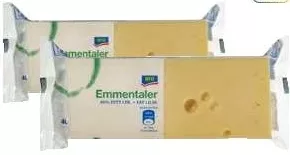 aro Cașcaval Emmentaler 400 g; la 1–3 buc.; cu card METRO