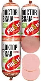 FILLETTI Parizer Doctorscaia, vid/vrac, kg; cu card METRO