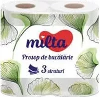 MILTA Prosop de hârtie 3 straturi, 2 role; cu card METRO
