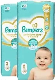 PAMPERS Premium Care Scutece, mărime1/50buc. sau2/46buc.; cu card METRO