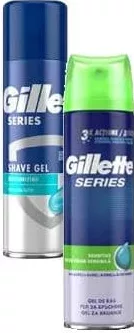 GILLETTE Gel de ras, sortimente, 200 ml; cu card METRO