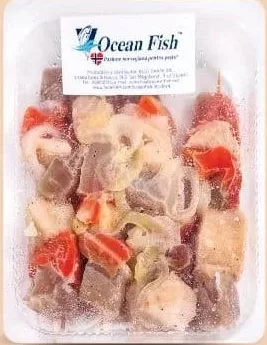 OCEAN FISH Рыбные шашлычки, свежие MAP, Makaira nigricans/Salmo salar, 500 г