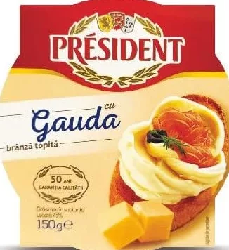 PRÉSIDENT Плавленый сыр Гауда/Маасдам, 45%, 150 г