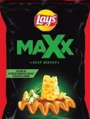LAY’S MAXX Чипсы чеддер и лук / паприка 115 г