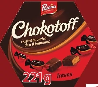 POIANA CHOKOTOFF Глазированные карамели Intens 221 г