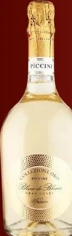 PICCINI Белое сухое игристое вино Blanc de Blancs 11% 0,75 л