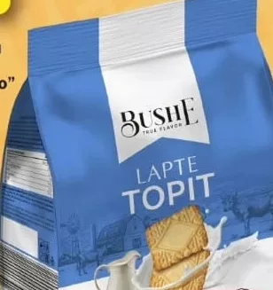 Biscuiți Lapte topit Bushe, 230 g — În limita stocului; disponibilitatea diferă între magazinele Family Market.