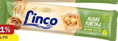 Aluat foietaj congelat Linco Patisero, 800 g — În limita stocului; disponibilitatea diferă între magazinele Family Market.