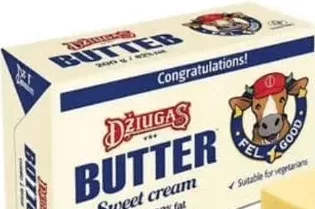 Unt din smântână dulce Džiugas 82%, 200 g — În limita stocului; disponibilitatea diferă între magazinele Family Market.