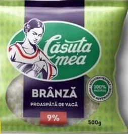 Brânză de vaci Căsuța Mea 9%, 500 g — În limita stocului; disponibilitatea diferă între magazinele Family Market.