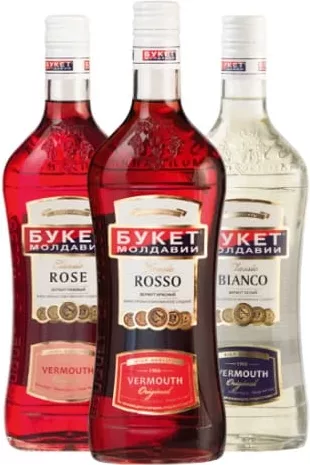 Vermut Buket Moldavii Rose / Rosso / Bianco 0,75 L