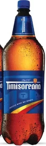 Bere blondă Timișoreana 2,2 L; Disponibil în magazine selectate Linella.