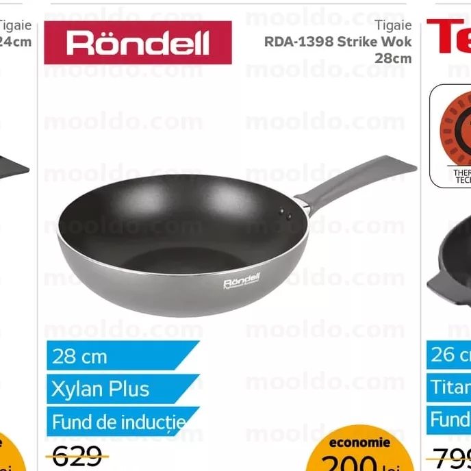 Tigaie Rondell RDA-1398 Strike Wok 28cm
