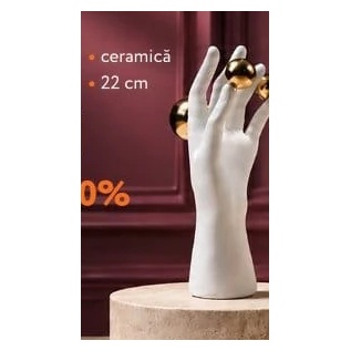 Figurină decorativă din ceramică, 22 cm