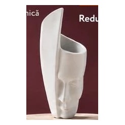 Suvenir decorativ din ceramică, model midi alb