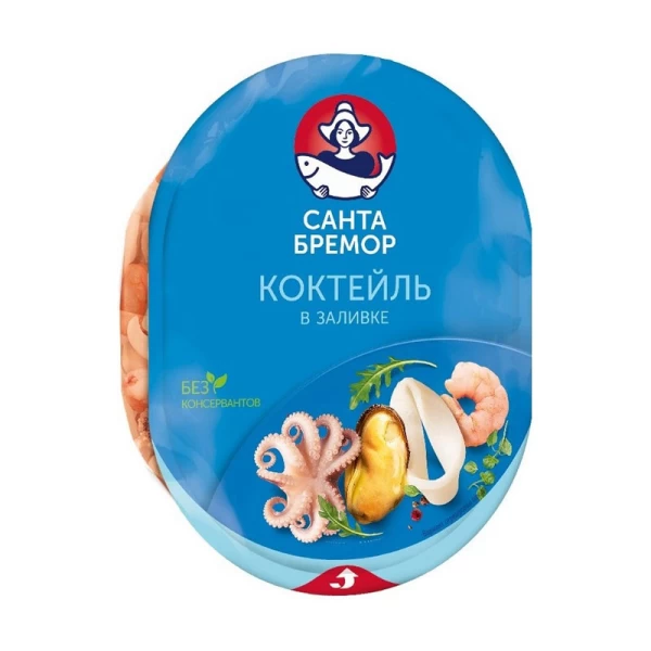 Cocktail din fructe de mare pasteurizate Santa Bremor 180 g