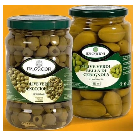 Măsline Italcarciofi în sortiment 580 g, de la 42.90 lei