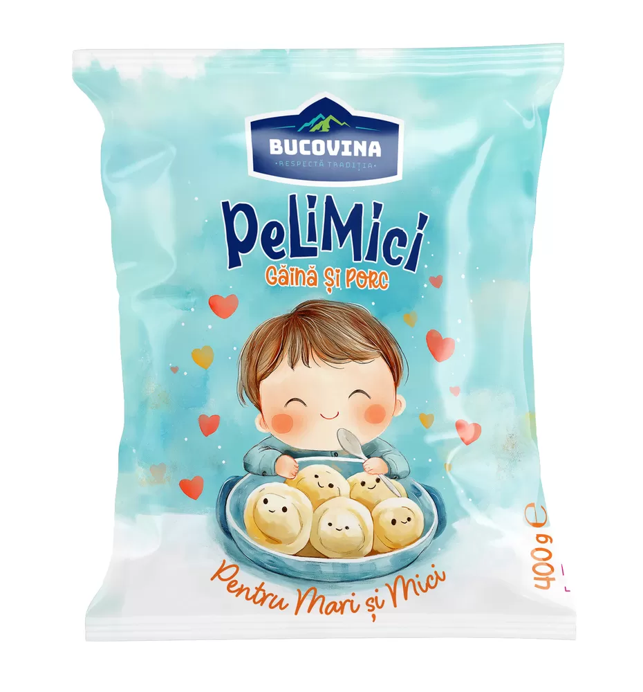 Pelmeni găină-porc Bucovina PeliMici 400 g
