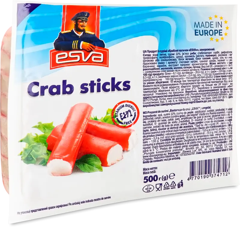 Produs alimentar de pește imitat Esva 500 g