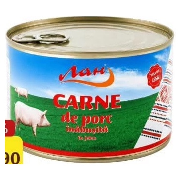 Carne de porc înăbușită în jeleu Lan 385 g