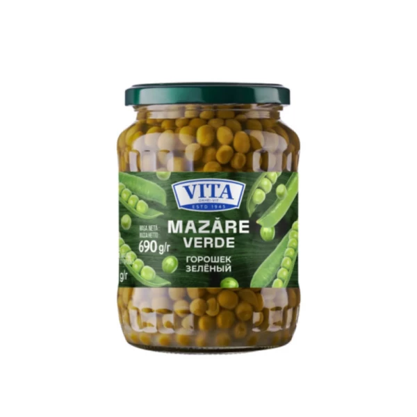 Mazăre verde Vita 680 g