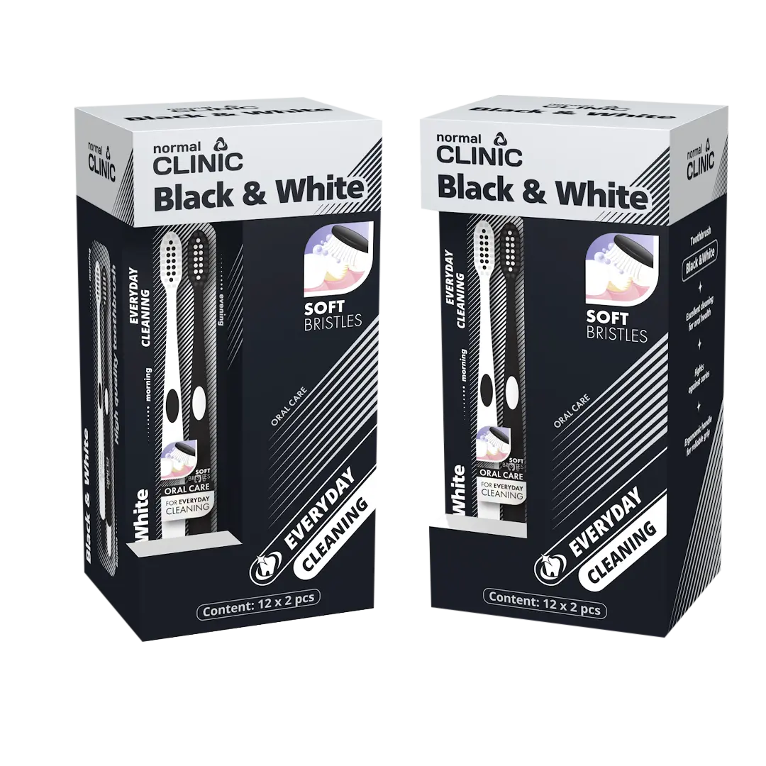 Clinica normală Black & White 2nd Toothbrush