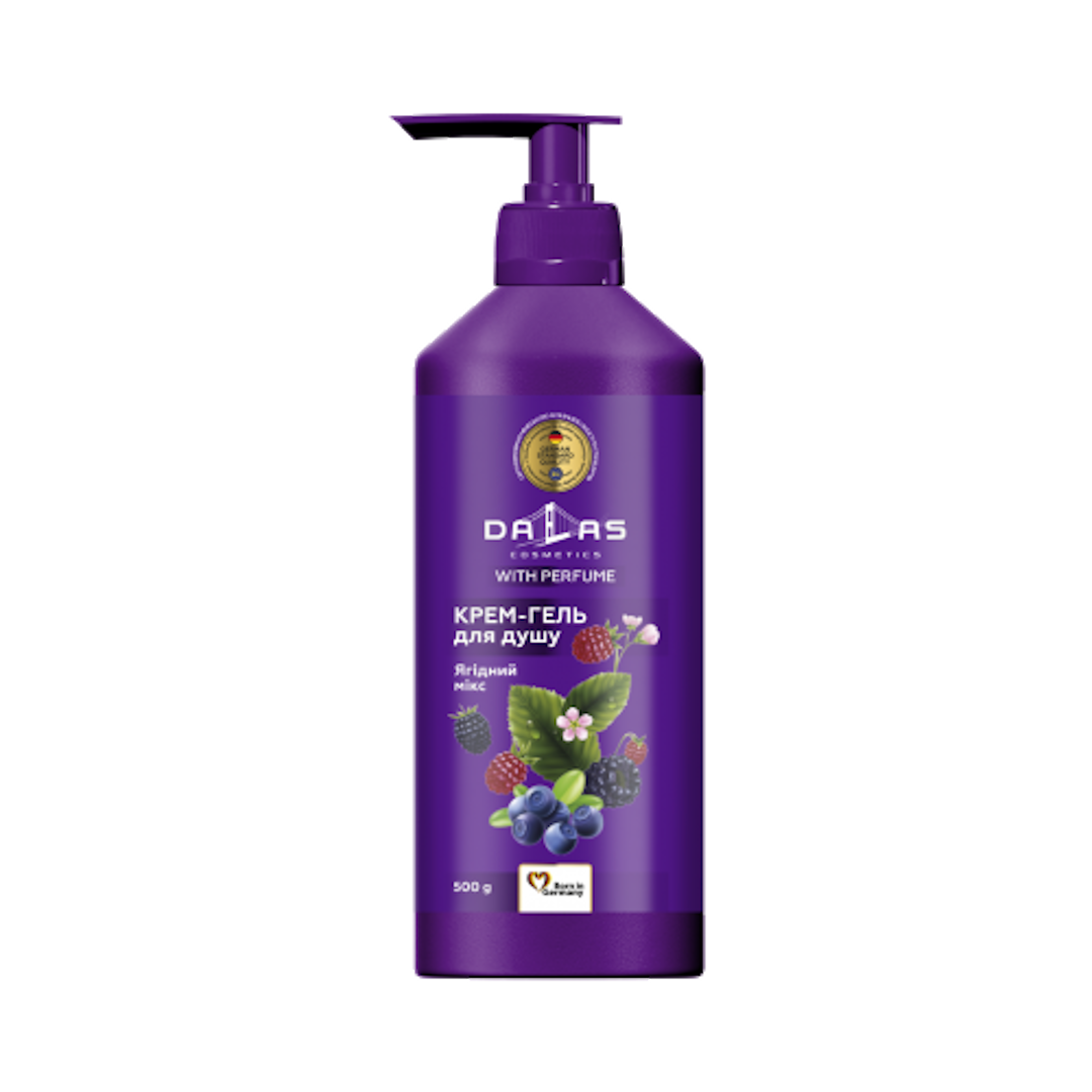 Gel crem pentru duș Dalas 500ml Berry mix