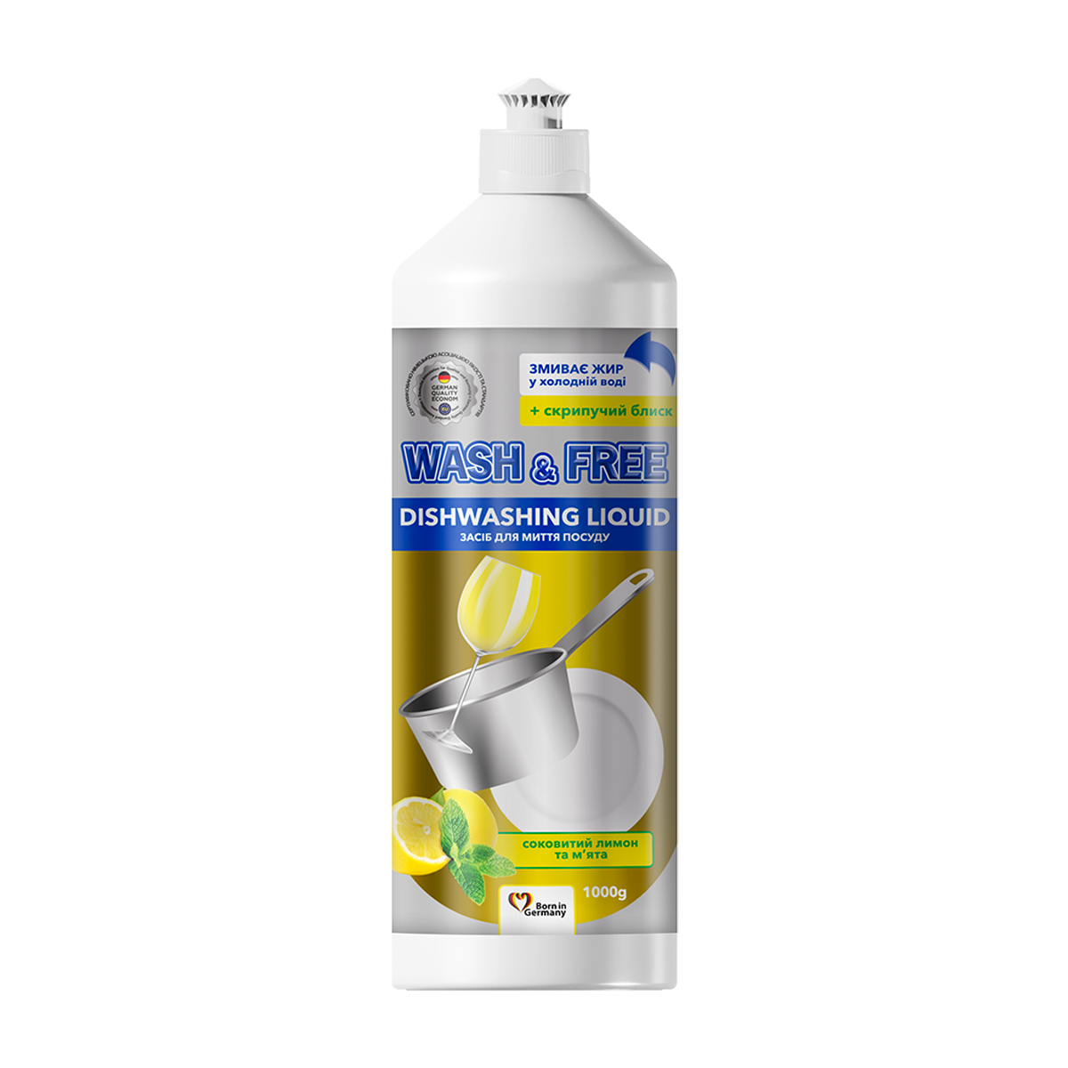 Spală & gratuit 1000ml de lămâie și lichid de mentă