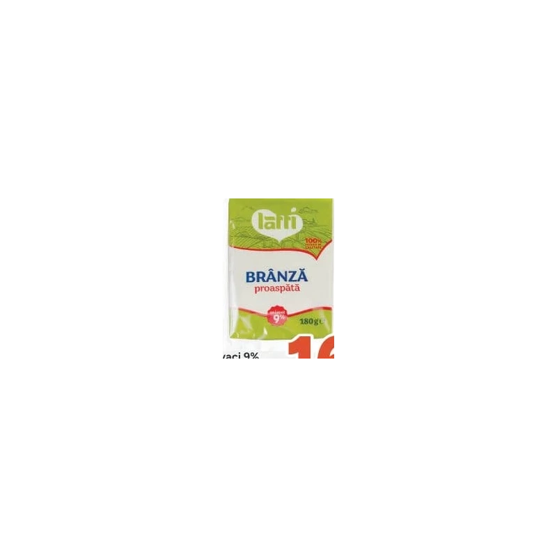 Latti brânză de vaci 9%, 180 g