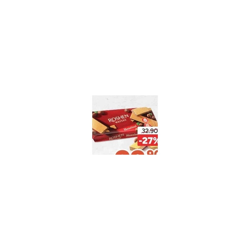 Roshen napolitane cu alune, 216 g