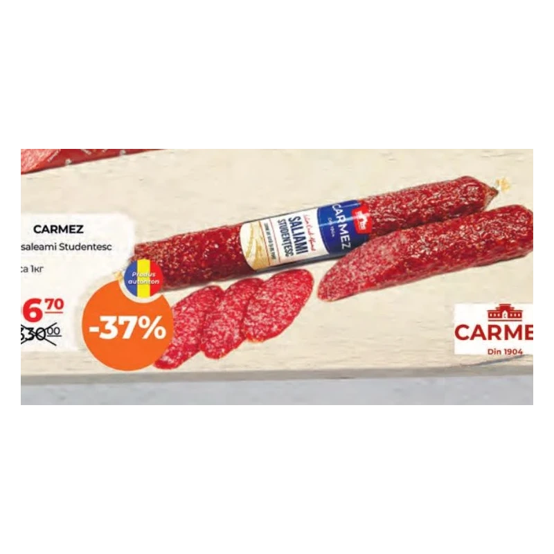 Carmez salam Studențesc, 1 kg