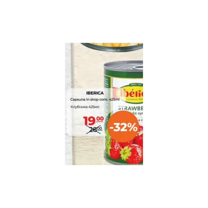 Iberica sirop de căpșuni, 425 ml
