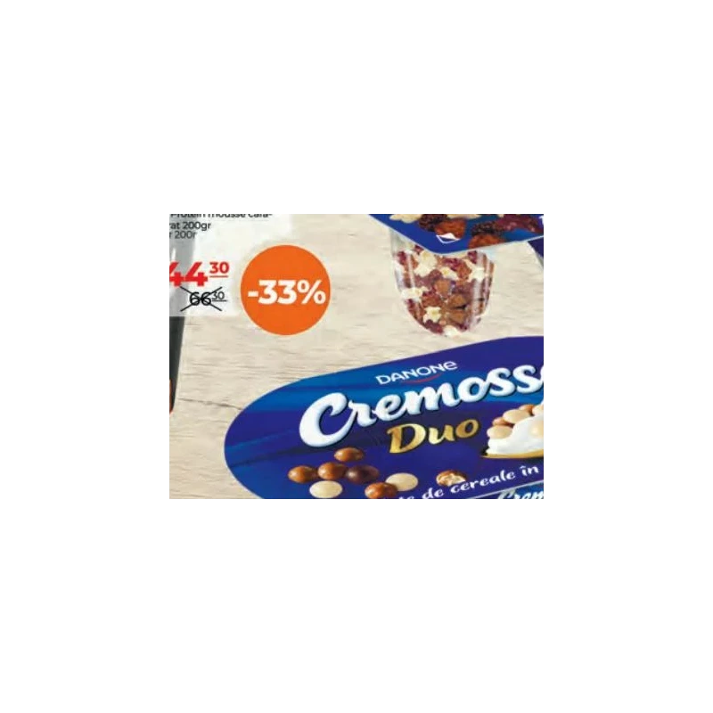 Cremosso Duo iaurt cu bile de ciocolată, 102 g