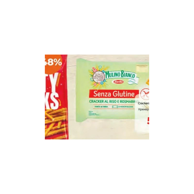 Mulino Bianco crackers fără gluten, 200 g