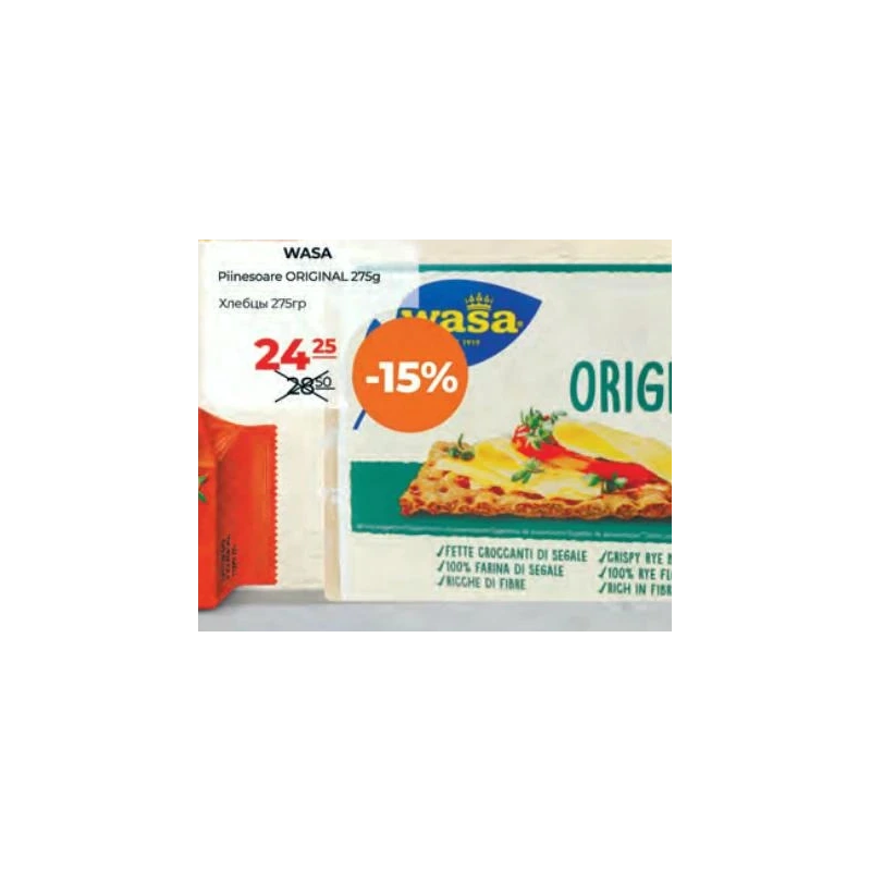 Wasa Original pâine crocantă, 275 g