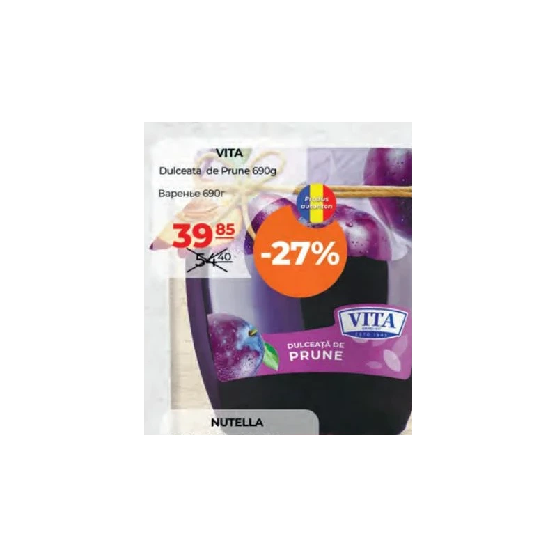 Vita gem de prune, 690 g