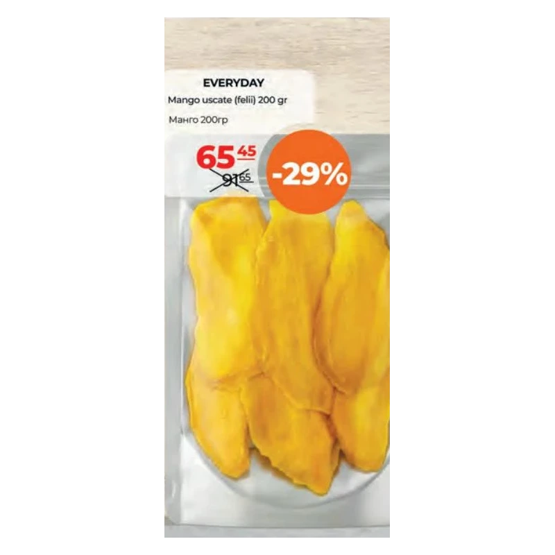 Everyday felii de mango uscat, 200 g