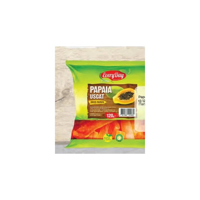 Everyday bucăți de papaya uscată, 120 g