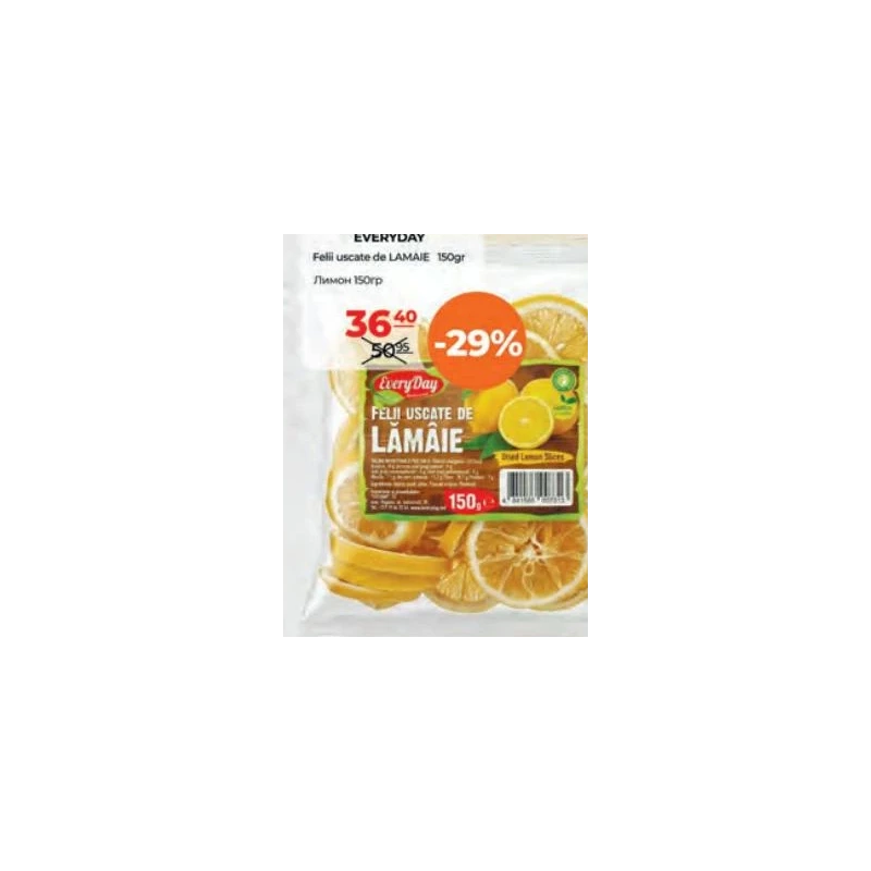 Everyday felii de lămâie uscată, 150 g