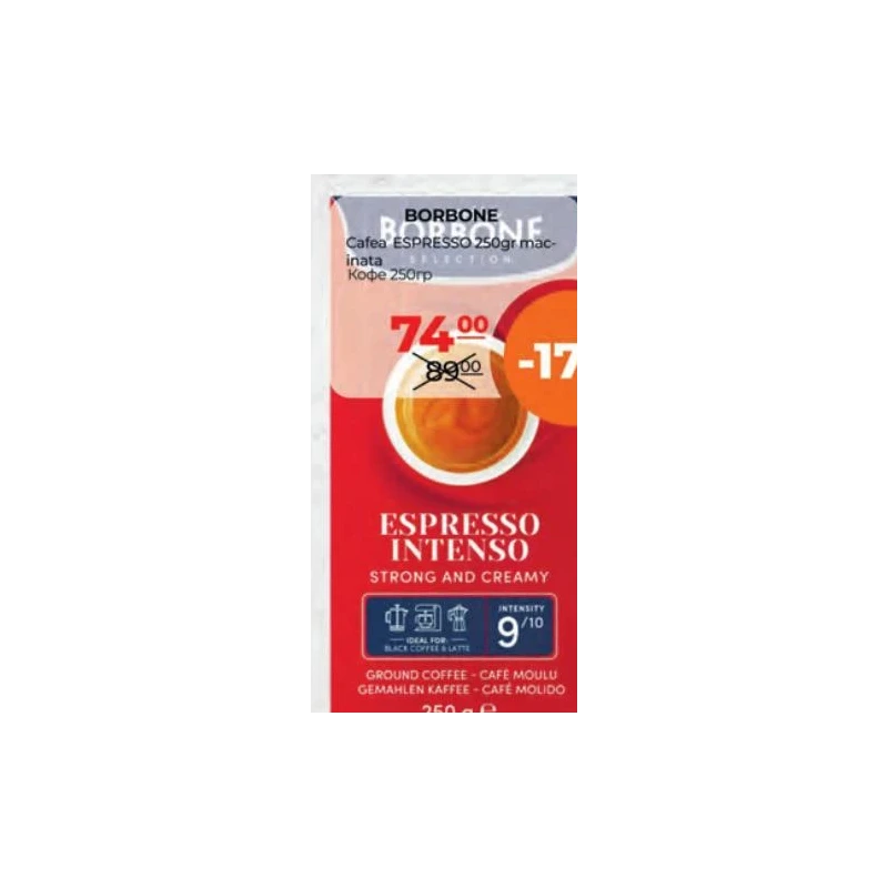 Borbone Espresso cafea măcinată, 250 g