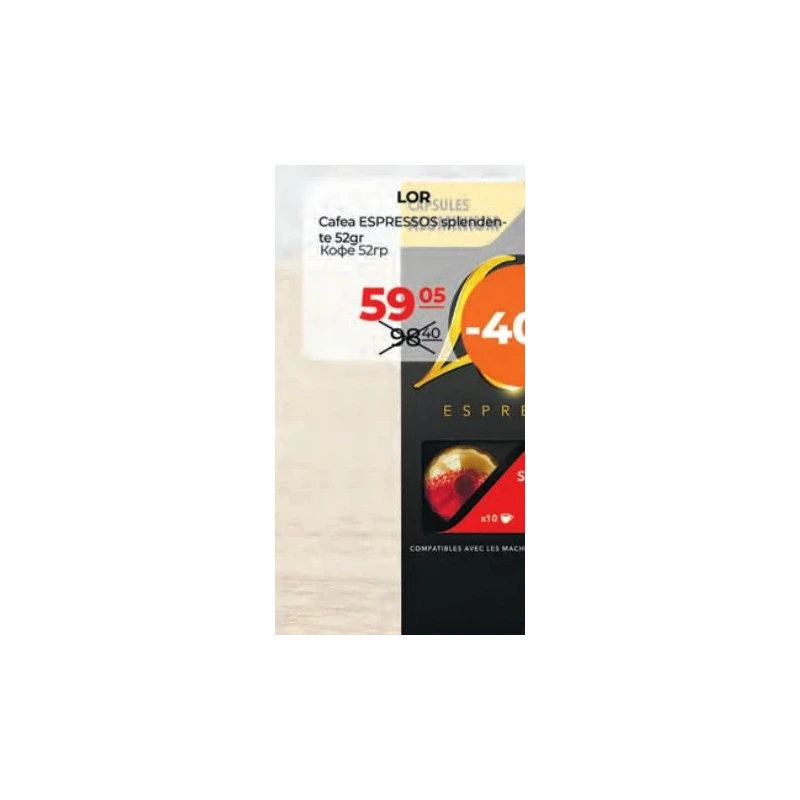 L'Or Espresso capsule, 52 g