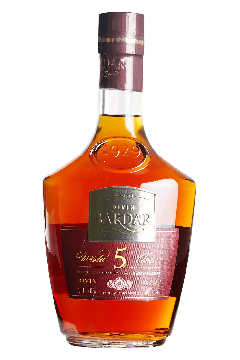 Bardar Silver divin 5 ani, 500 ml