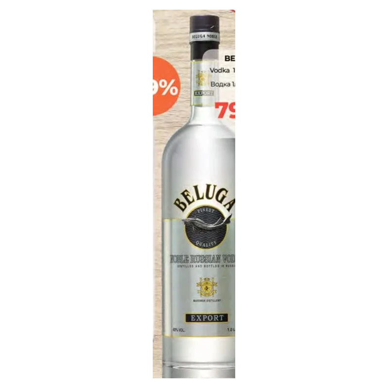 Beluga Noble vodka, 1 L
