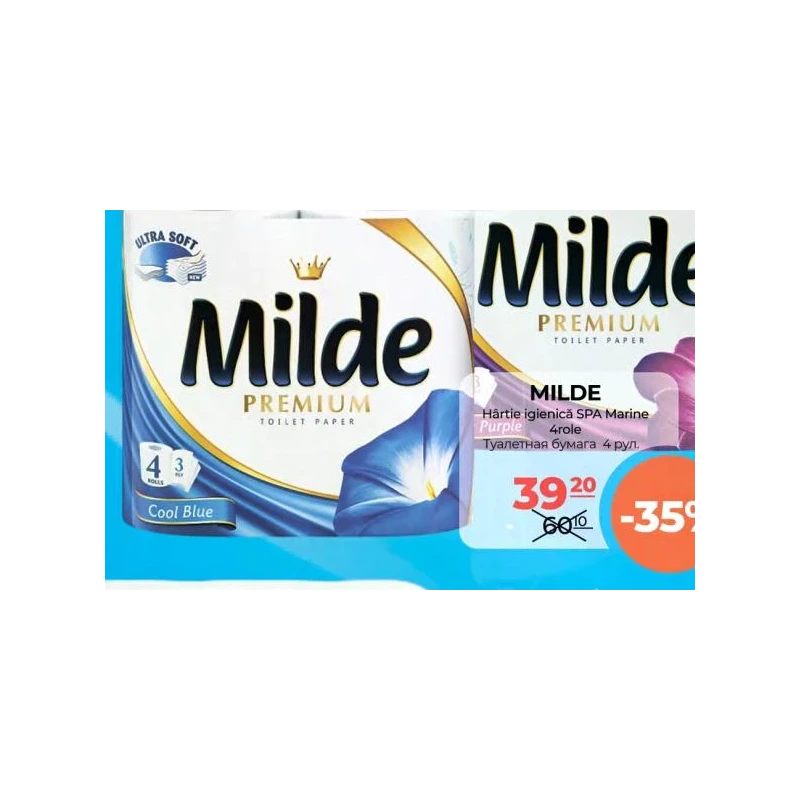 Milde hârtie igienică SPA Marine, 4 role