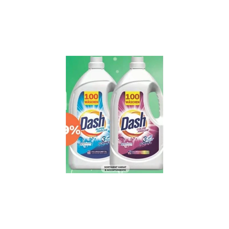 Dash detergent lichid Alpen Frische, 5 L